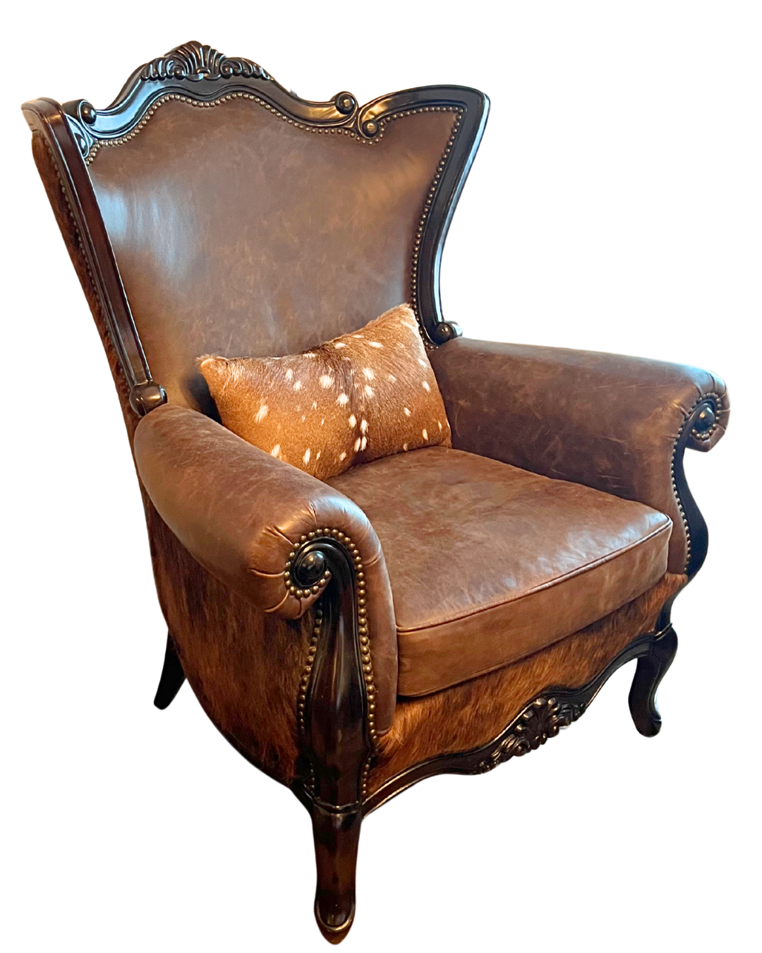 Patchwork Leather Accent Chair—Shop—Rios Interiors